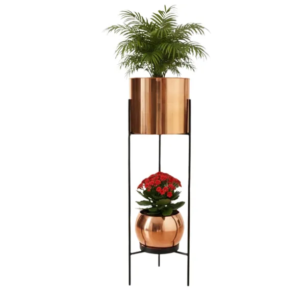 Modern_Metal_Plant_Stand_with_Pots_–_Brass_Finish_Plant_Stand_for_Living_Room_&_Balcony_Decor_for_Home__Living_Room,_Balcony,_Bedroom_and_Office_(Pack_of_1)