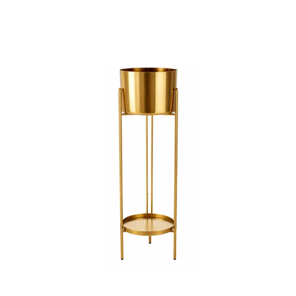 Modern_Metal_Planter_with_Pot_–_Brass_Finish_Decorative_Plant_Stand_for_Living_Room_&_Balcony_Decor_for_Home__Living_Room,_Balcony,_Bedroom_and_Office_(Pack_of_1)