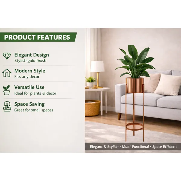 Modern_Metal_Planter_with_Pot_–_Copper_Finish_Decorative_Plant_Stand_for_Living_Room_&_Balcony_Decor_for_Home__Living_Room,_Balcony,_Bedroom_and_Office_(Pack_of_1)