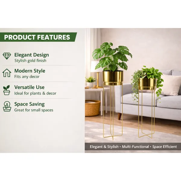 Modern_Metal_Plant_Stand_with_Pots_–_Brass_Finish_Plant_Stand_for_Living_Room_&_Balcony_Decor_for_Home__Living_Room,_Balcony,_Bedroom_and_Office_(Pack_of_2)