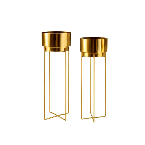 Modern_Metal_Plant_Stand_with_Pots_–_Brass_Finish_Plant_Stand_for_Living_Room_&_Balcony_Decor_for_Home__Living_Room,_Balcony,_Bedroom_and_Office_(Pack_of_2)