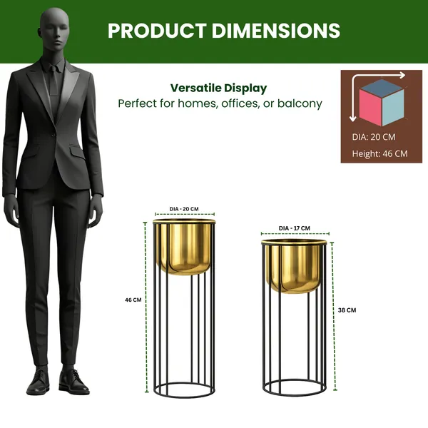 Stylish_Metal_Plant_Stands_with_Pots_–_Brass_Finish_Plant_Stand_for_Living_Room_&_Balcony_Decor_for_Home__Living_Room,_Balcony,_Bedroom_and_Office_(Pack_of_2)
