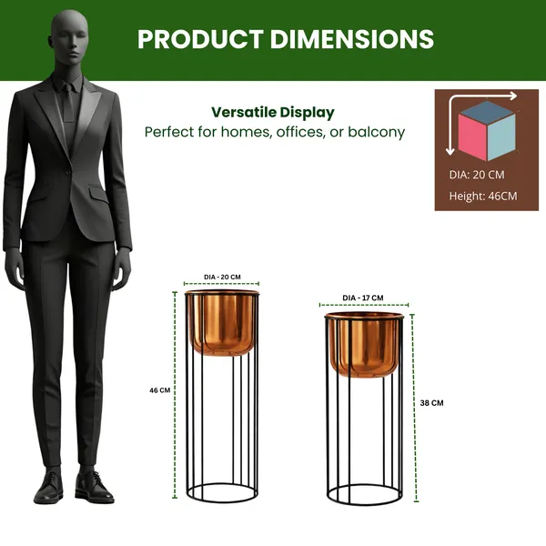 Stylish_Metal_Plant_Stands_with_Pots_–_Brass_Finish_Plant_Stand_for_Living_Room_&_Balcony_Decor_for_Home__Living_Room,_Balcony,_Bedroom_and_Office_(Pack_of_2)
