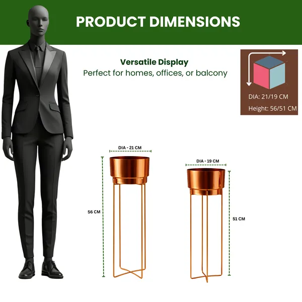 Stylish_Metal_Plant_Stands_with_Pots_–_Copper_Finish_Plant_Stands_for_Living_Room_&_Balcony_Decor_for_Home__Living_Room,_Balcony,_Bedroom_and_Office_(Pack_of_2)