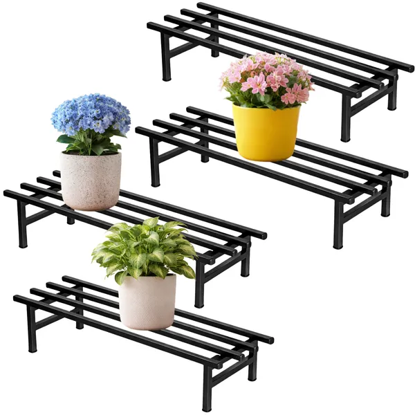 Pack_Of__4_Black_Metal_Premium_Stand_Plant_Container_Set_For_Home_And_Garden_
