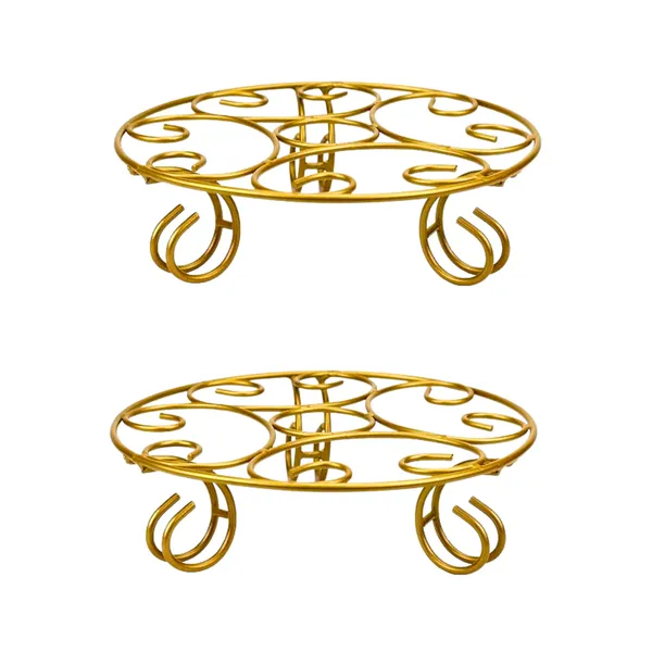 Pack_Of__2_Gold_Metal_Premium_Stand_Plant_Container_Set_For_Home_And_Garden_