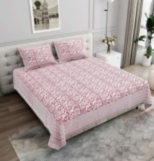 Maroon_Pure_Cotton_144_Tc_King_Size_Bedsheet_For_Home_And_Decor