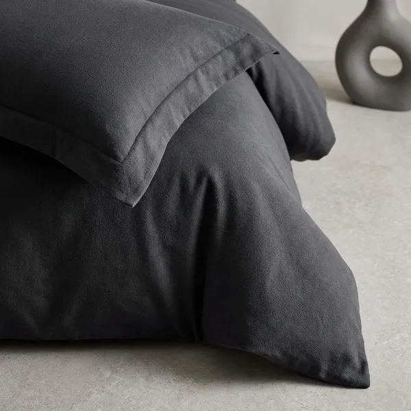 Charcoal_Grey_Pure_Cotton_300_Tc_King_Size_Bedsheet_For_Home_And_Decor