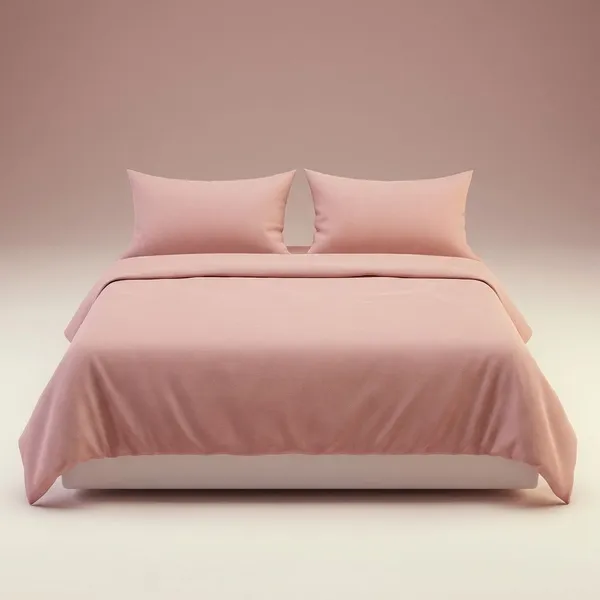 Peach_Mist_Pure_Cotton_300_Tc_King_Size_Bedsheet_For_Home_And_Decor