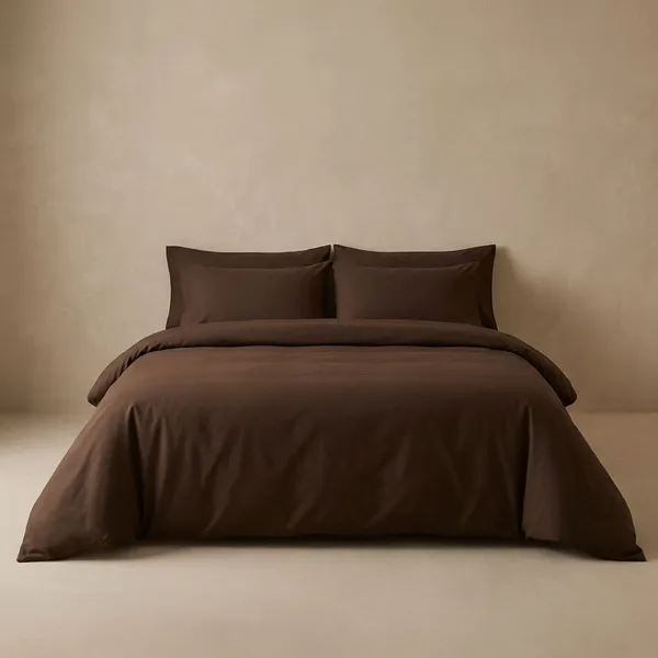 Rustic_Brown_Pure_Cotton_300_Tc_King_Size_Bedsheet_For_Home_And_Decor