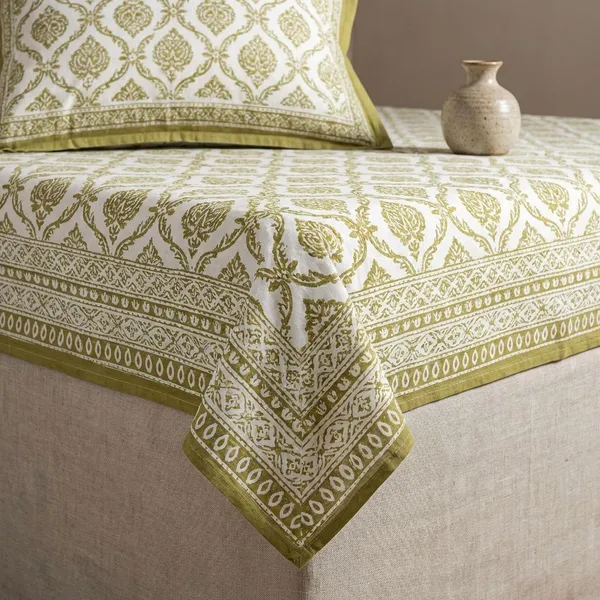 Yellow_Pure_Cotton_144_Tc_King_Size_Bedsheet_For_Home_And_Decor
