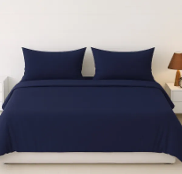 Midnight_Blue_Pure_Cotton_300_Tc_King_Size_Bedsheet_For_Home_And_Decor