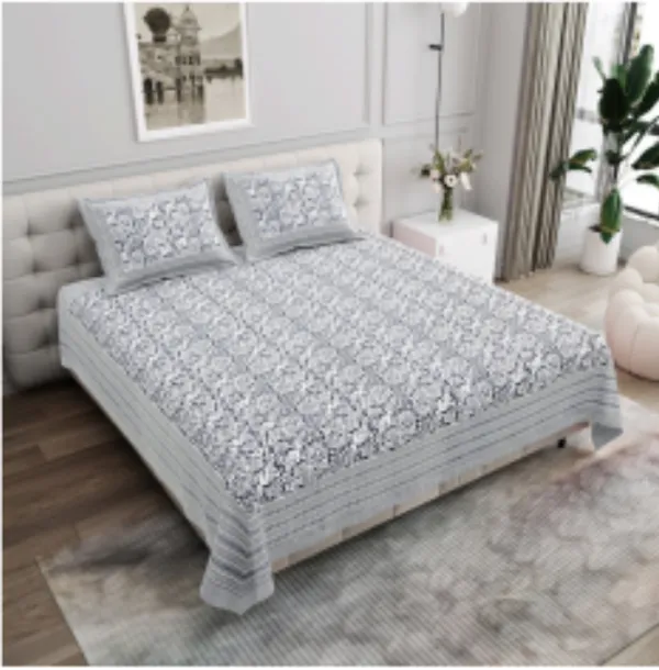 Black_Pure_Cotton_144_Tc_King_Size_Bedsheet_For_Home_And_Decor