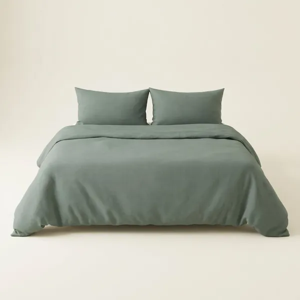 Misty_Teal_Pure_Bamboo_Fabric_King_Size_Bedsheet_For_Home_And_Decor