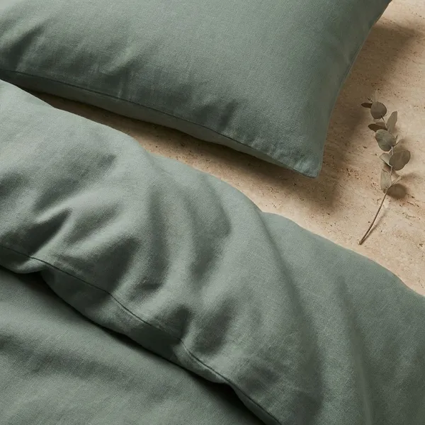 Misty_Teal_Pure_Bamboo_Fabric_King_Size_Bedsheet_For_Home_And_Decor