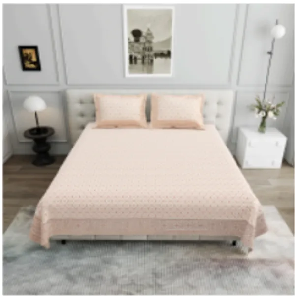 Red_Pure_Cotton_144_Tc_King_Size_Bedsheet_For_Home_And_Decor
