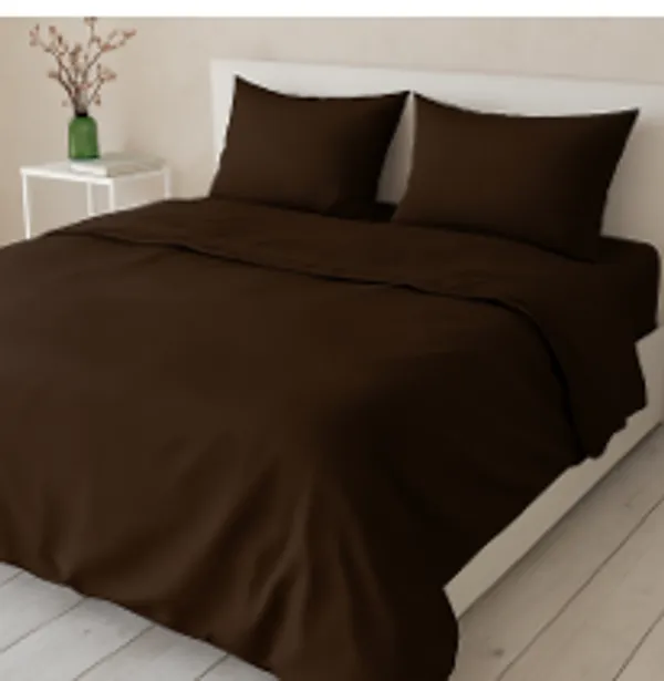 Rustic_Brown_Pure_Cotton_300_Tc_King_Size_Bedsheet_For_Home_And_Decor