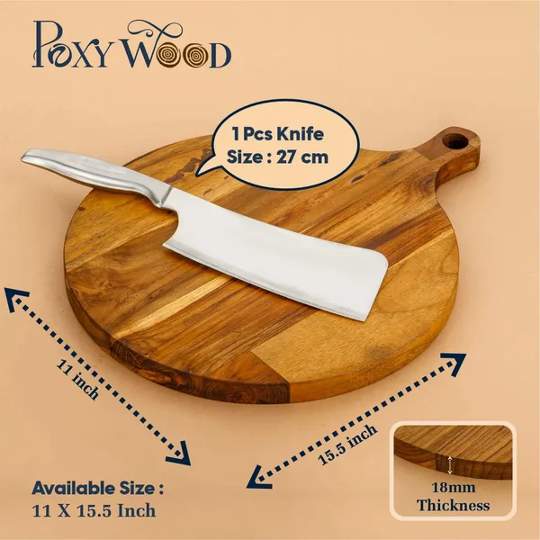 Teak_Wood_Round_Bat_Chopping_Board_For_Kitchen_&_Home_Decor