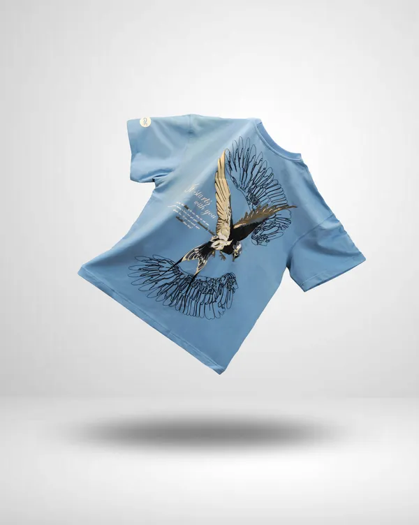 Sky_Blue_Cotton_T-Shirts_For_Unisex