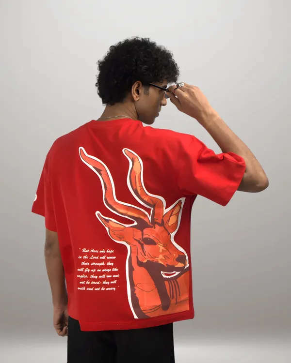 Red_Cotton_T-Shirts_For_Unisex