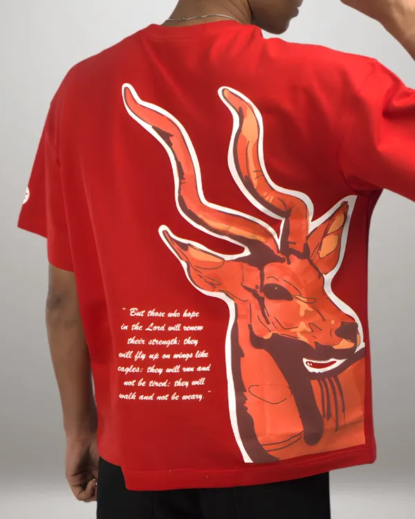 Red_Cotton_T-Shirts_For_Unisex