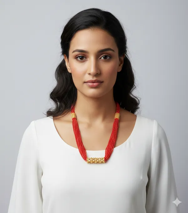 Red_Premium_Tilhari_Corona_Bridal_Alloy_Necklace_For_Women