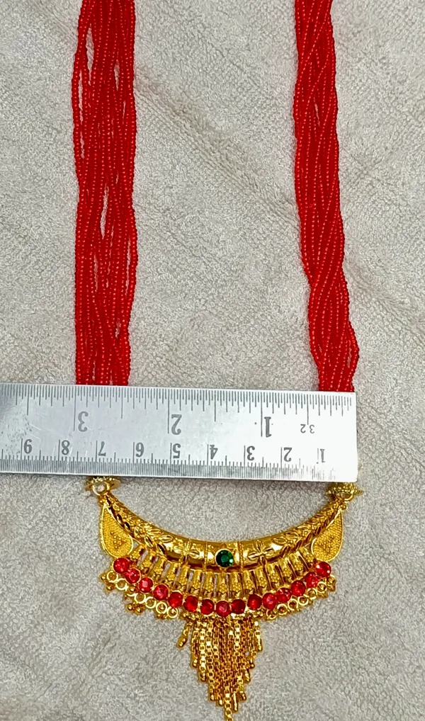 Red_Premium_Big_Hasuli_Stone_Alloy_Necklace_For_Women