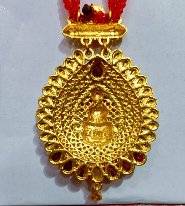 Red_Premium_Divine_Laxmi_Alloy_Necklace_For_Women