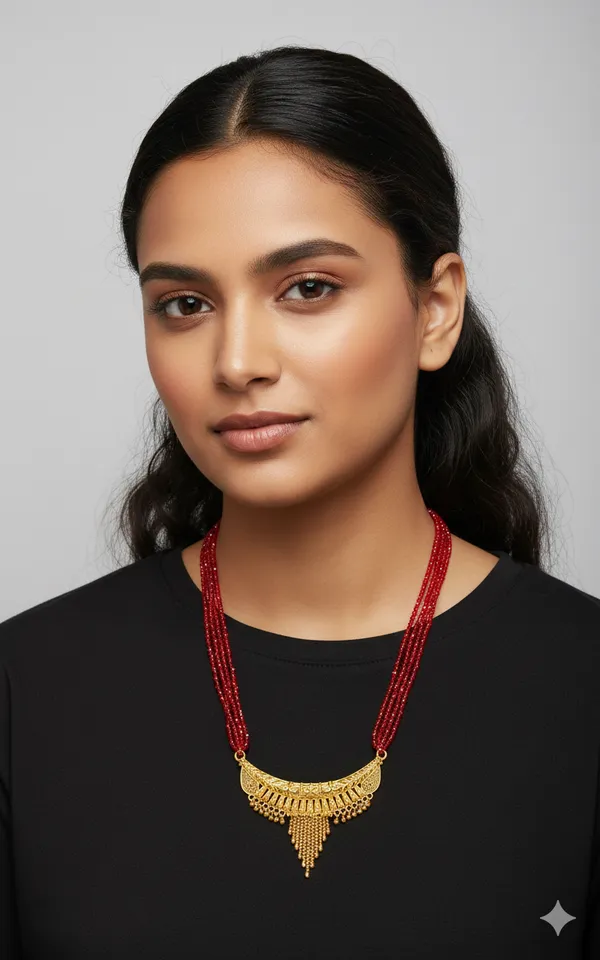 Maroon_Premium_Elegant_Hasuli_Alloy_Necklace_For_Women