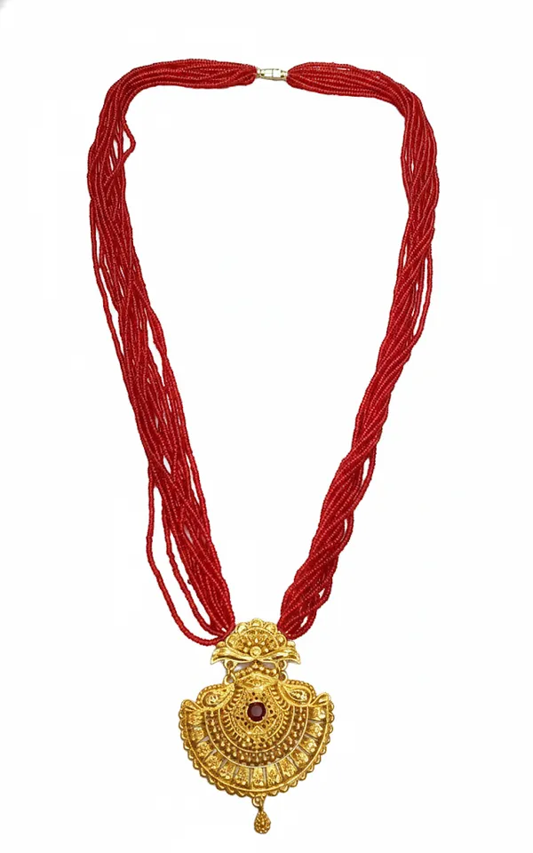 Red_Premium_Rj-57_Seed_Beads_Alloy_Necklace_For_Women