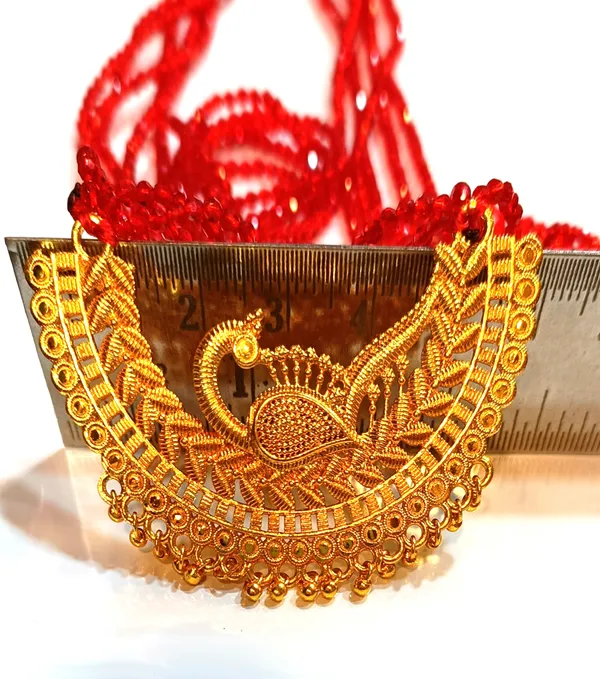 Red_Premium_Peacock_Hydro_Alloy_Necklace_For_Women