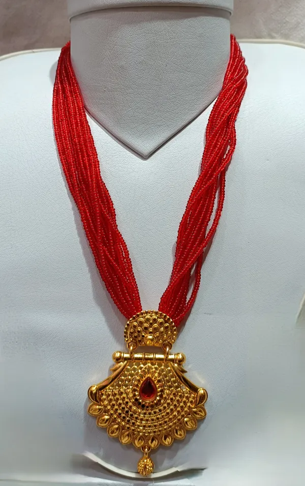 Red_Premium_Rj-60_Seed_Beads_Alloy_Necklace_For_Women