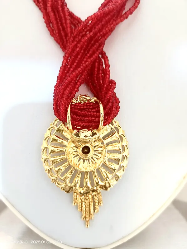 Red_Premium_Rj-9_Round_Drop_Alloy_Pendent_For_Women