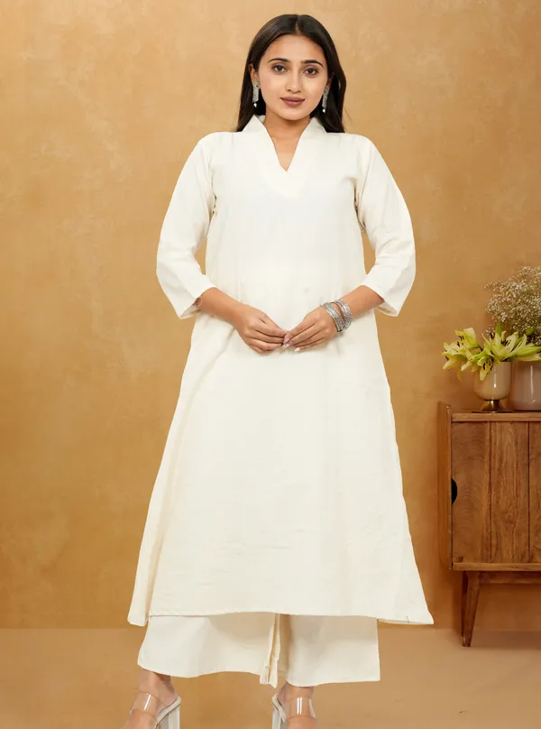 White_Premium_Cotton_Long_Co-Ord_Set_For_Women
