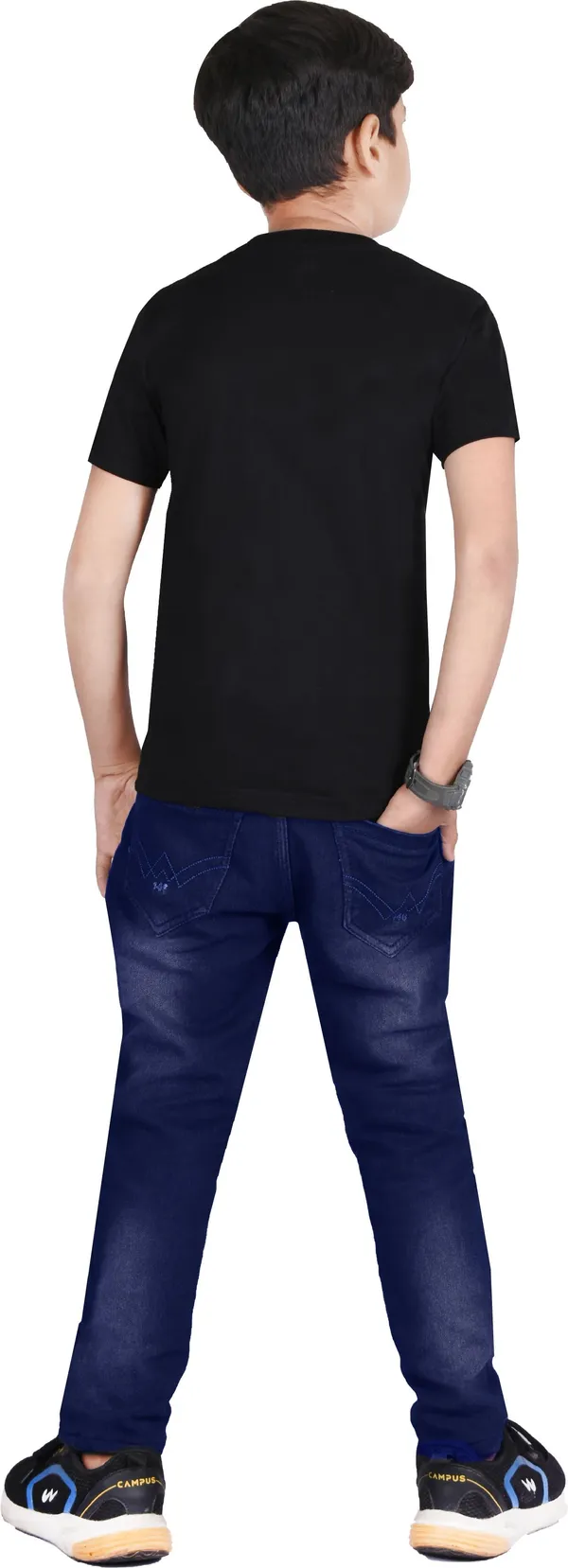Black_Polyester_Printed_Half_Sleeve_Casual_T_Shirt_For_Boys_&_Girls