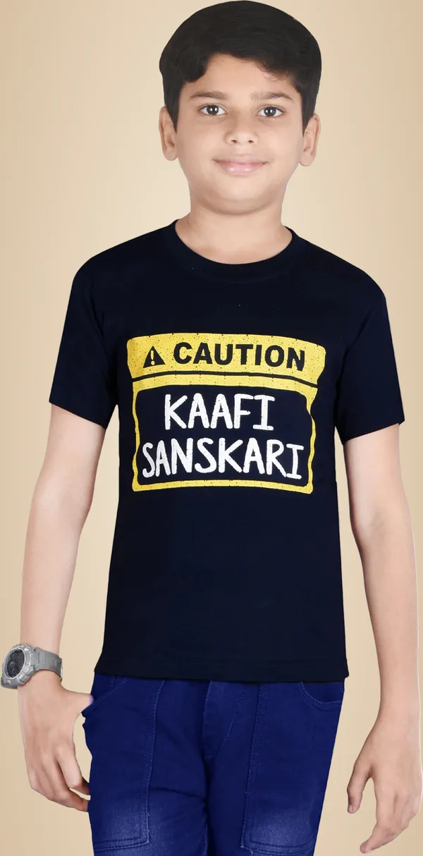 Dark_Blue_Polyester_Printed_Half_Sleeve_Casual_T_Shirt_For_Boys_&_Girls