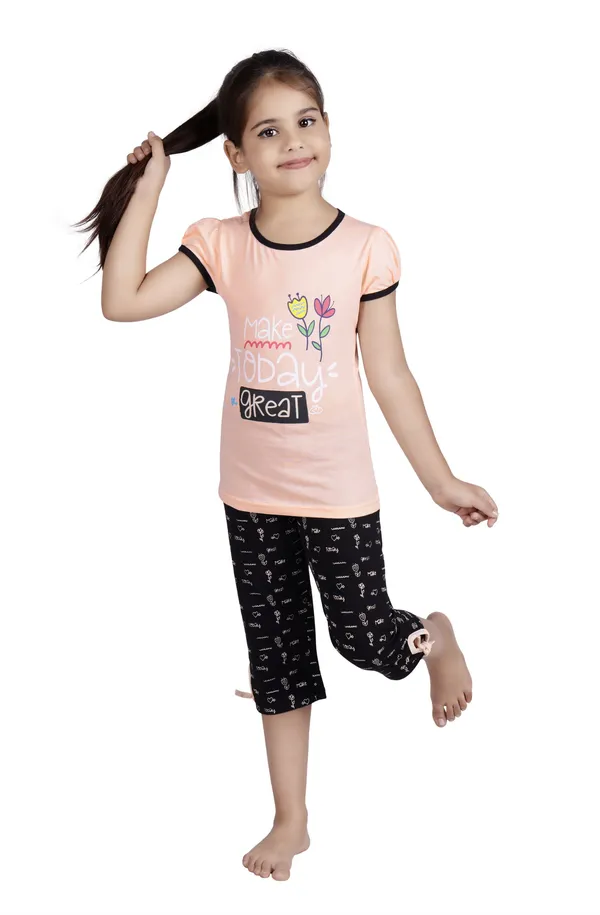 Multicolour_Cotton_Printed_Half_Sleeve_Casual_Top_For_Girls