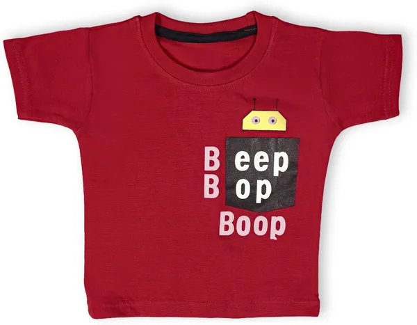 Red_Cotton_Printed__Casual_T-Shirt_&_Short_For_Baby_Boys_&_Baby_Girls