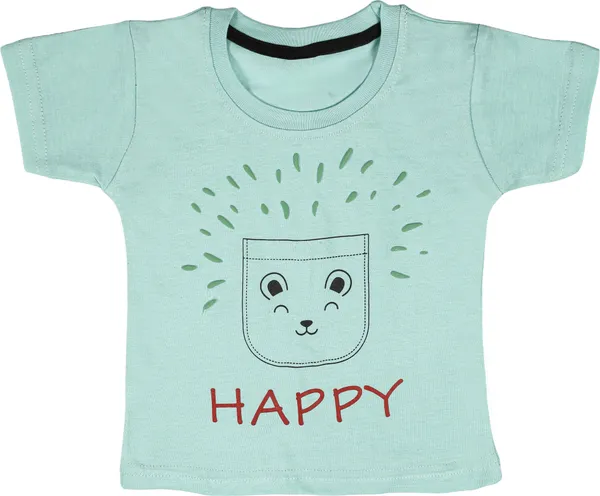Green_Cotton_Printed__Casual_T-Shirt_&_Short_For_Baby_Boys_&_Baby_Girls