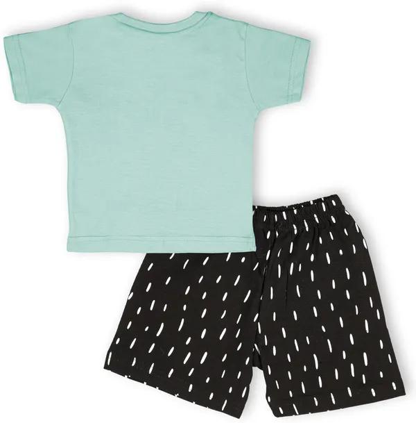 Green_Cotton_Printed__Casual_T-Shirt_&_Short_For_Baby_Boys_&_Baby_Girls