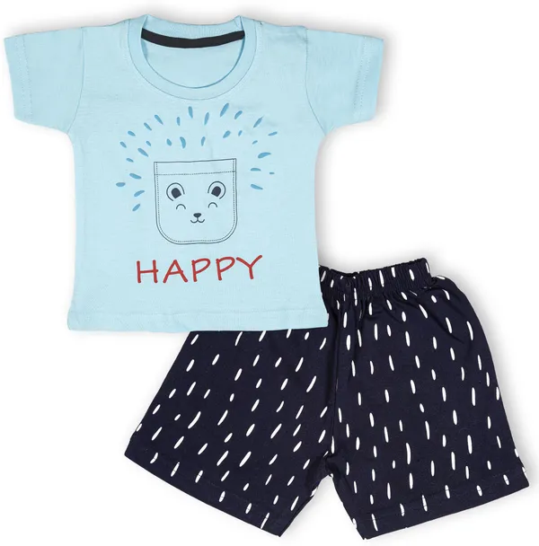 Blue_Cotton_Printed__Casual_T-Shirt_&_Short__For_Baby_Boys_&_Baby_Girls