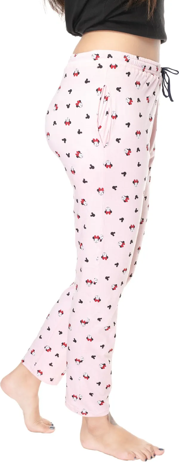 White_Cotton_Printed__Casual_Pyjama_For_Women