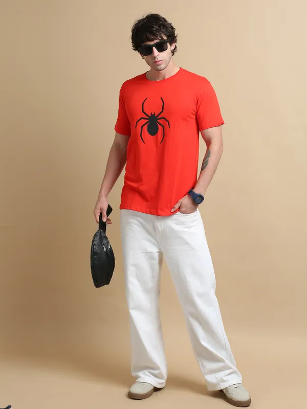 Red_Obsidian_Spider_Premium_Cotton_Round_Neck_T-Shirt