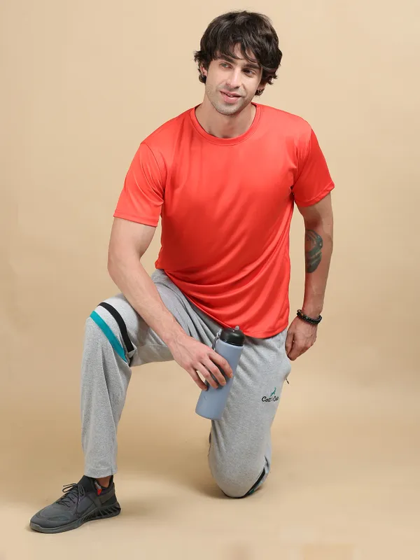 Red_Polyester_Round_Neck_Sports_T-Shirt_For_Men