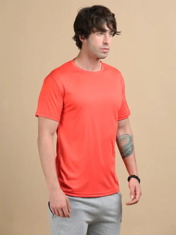 Red_Polyester_Round_Neck_Sports_T-Shirt_For_Men