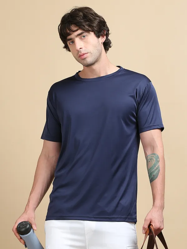 Navy_Blue_Polyester_Round_Neck_Sports_T-Shirt_For_Men