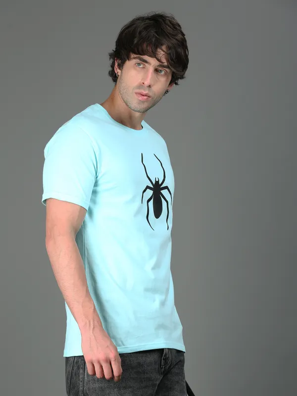 Mint_Obsidian_Spider_Premium_Cotton_Round_Neck_T-Shirt