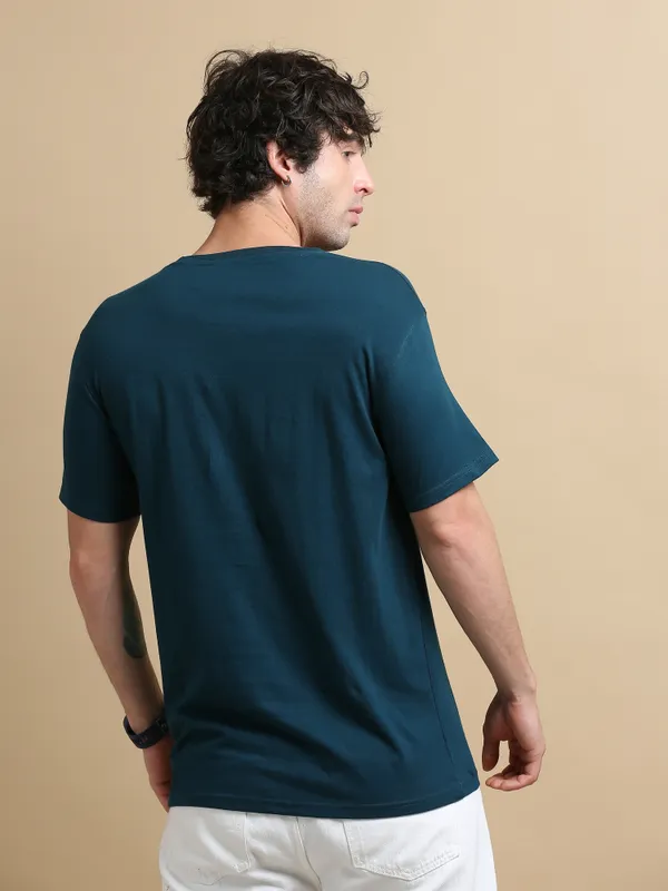 Teal_Blue_Essential_Cotton_Regular_Fit_Round_Neck_Tshirt