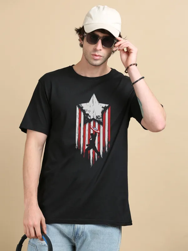 Shield_of_Valor_Black_Cotton_T-Shirt