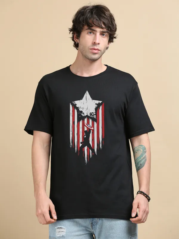 Shield_of_Valor_Black_Cotton_T-Shirt